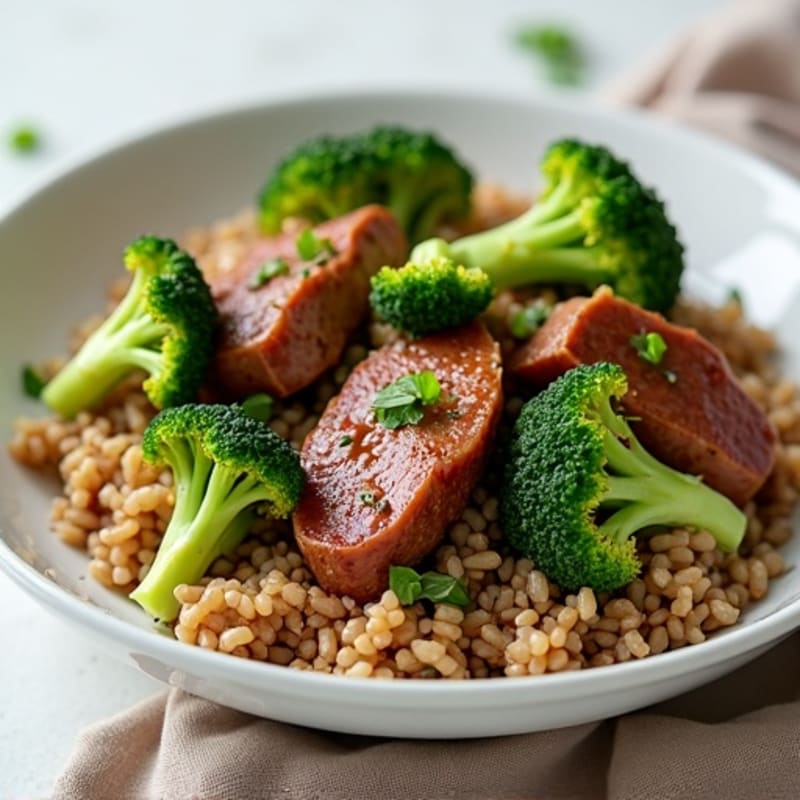 Savory Beef and Broccoli Stir-Fry with Brown Rice