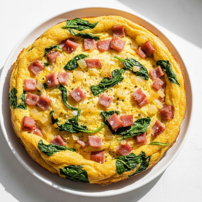 Golden Ham and Egg Breakfast Bake