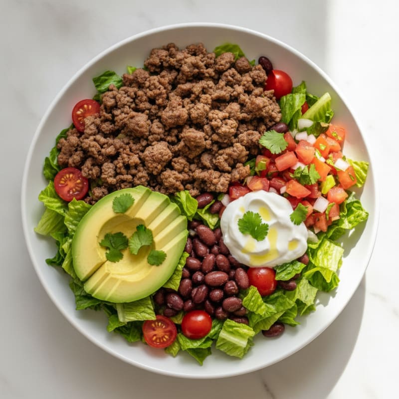 Ground Beef Taco Salad Bowl