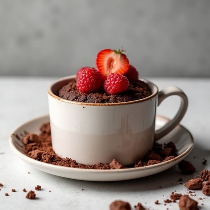 Protein-Rich Double Chocolate Mug Cake