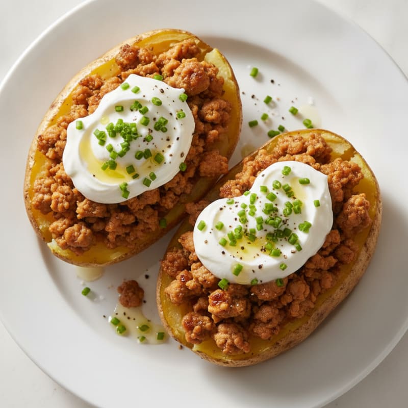 Loaded Baked Potatoes with Chives