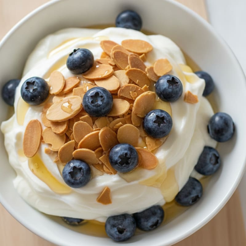 Greek Yogurt Parfait with Berries and Almonds