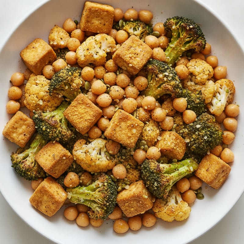 Roasted Vegetable and Chickpea Bowl