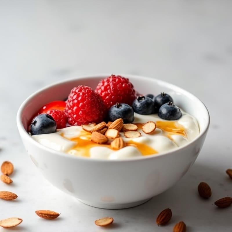 Silky Greek Yogurt Bowl with Mixed Berries and Vanilla Protein