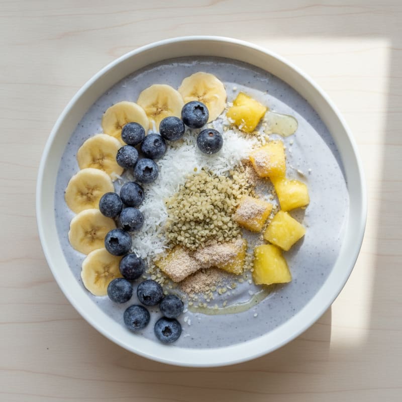Blueberry Pineapple Coconut Smoothie