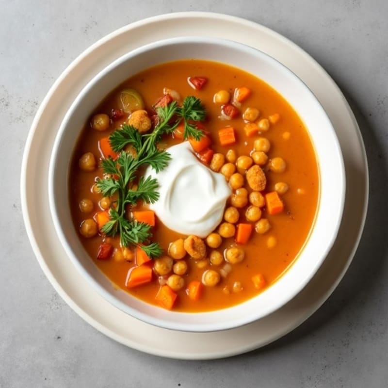 Creamy Spiced Red Lentil Soup