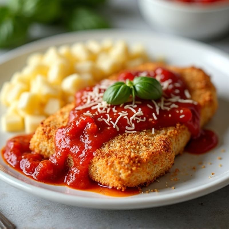 Healthy Crispy Chicken Parmesan