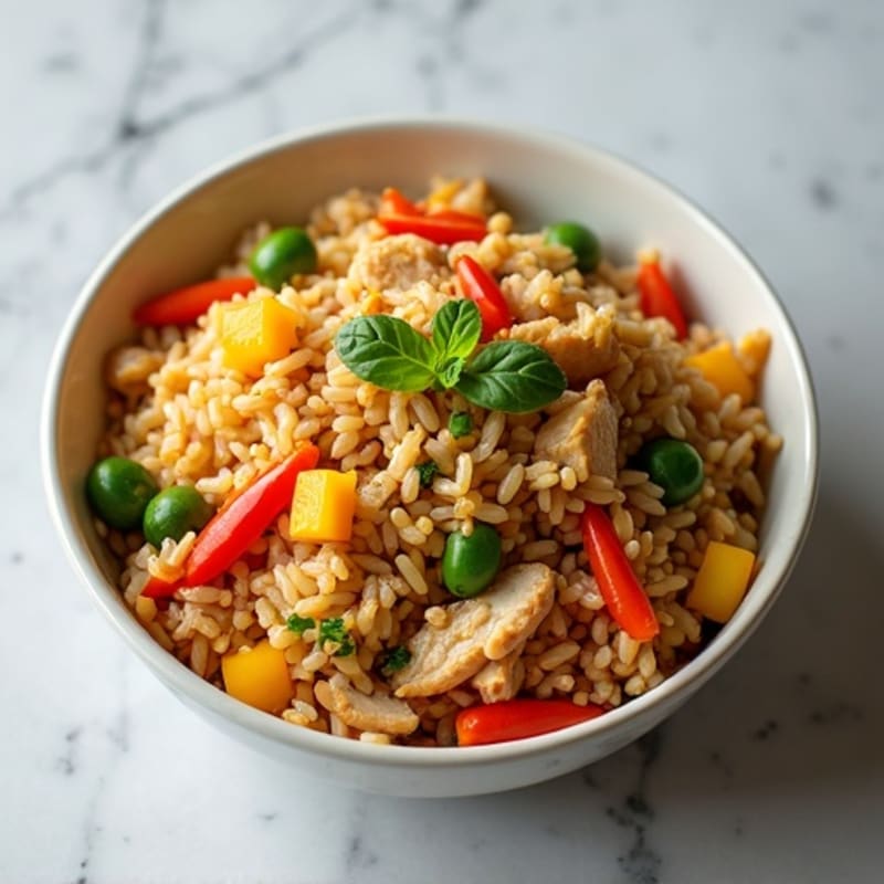 Healthy Chicken Fried Rice with Vegetables