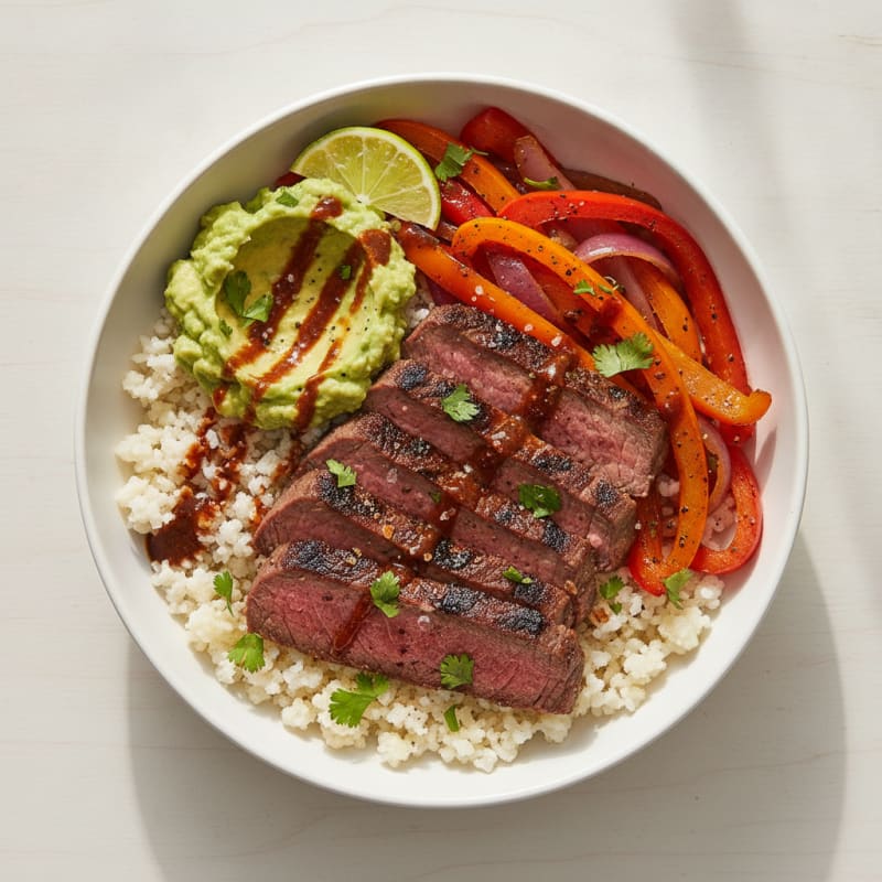 Seared Steak Fajita Bowl