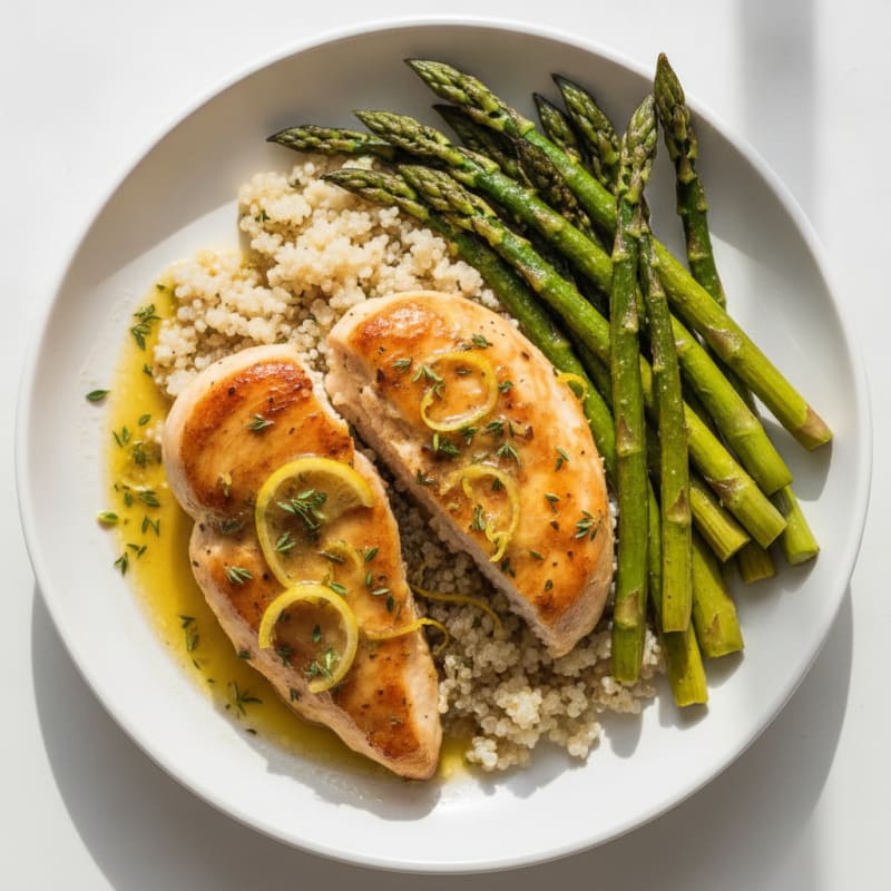 Lemon Herb Chicken with Roasted Asparagus