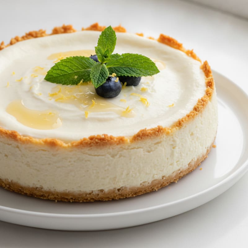Creamy Greek Yogurt Protein Cheesecake