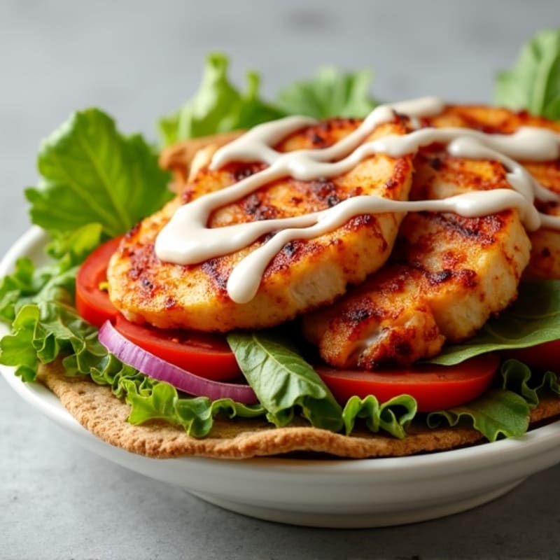 Grilled BBQ Ranch Chicken Flatbread