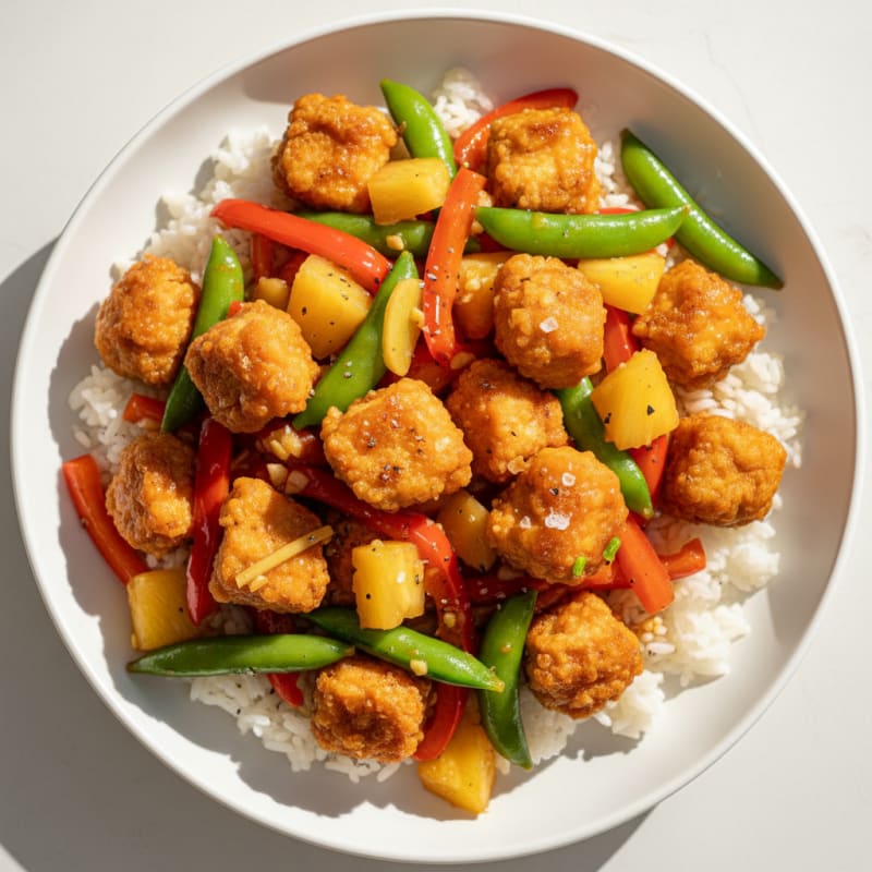 Crispy Sweet and Sour Chicken Stir-Fry