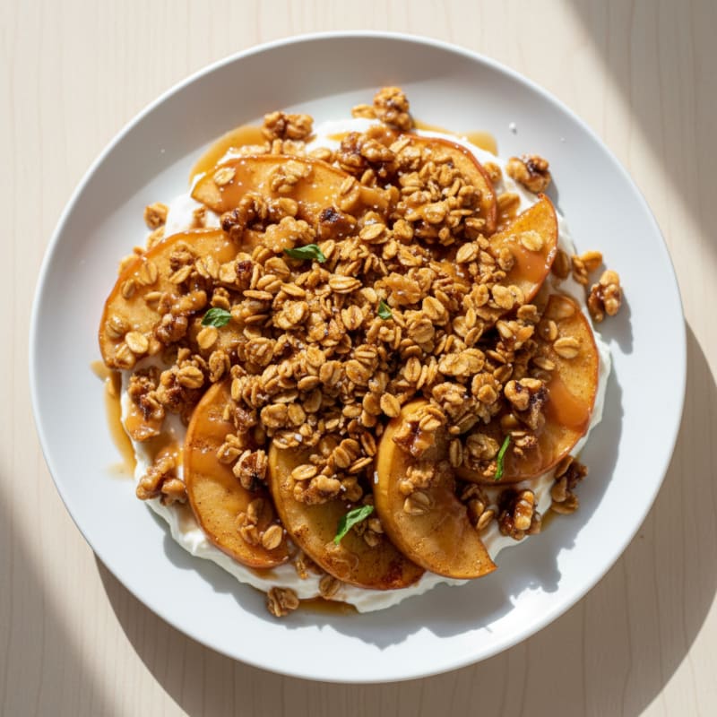 Golden Caramelized Apple Crumble