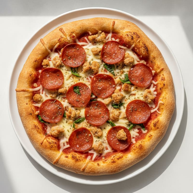 Meat Lovers Stuffed Crust Pizza