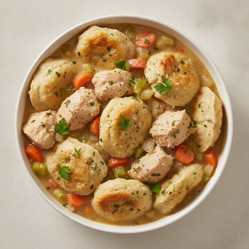 Homestyle Chicken and Herb Dumplings