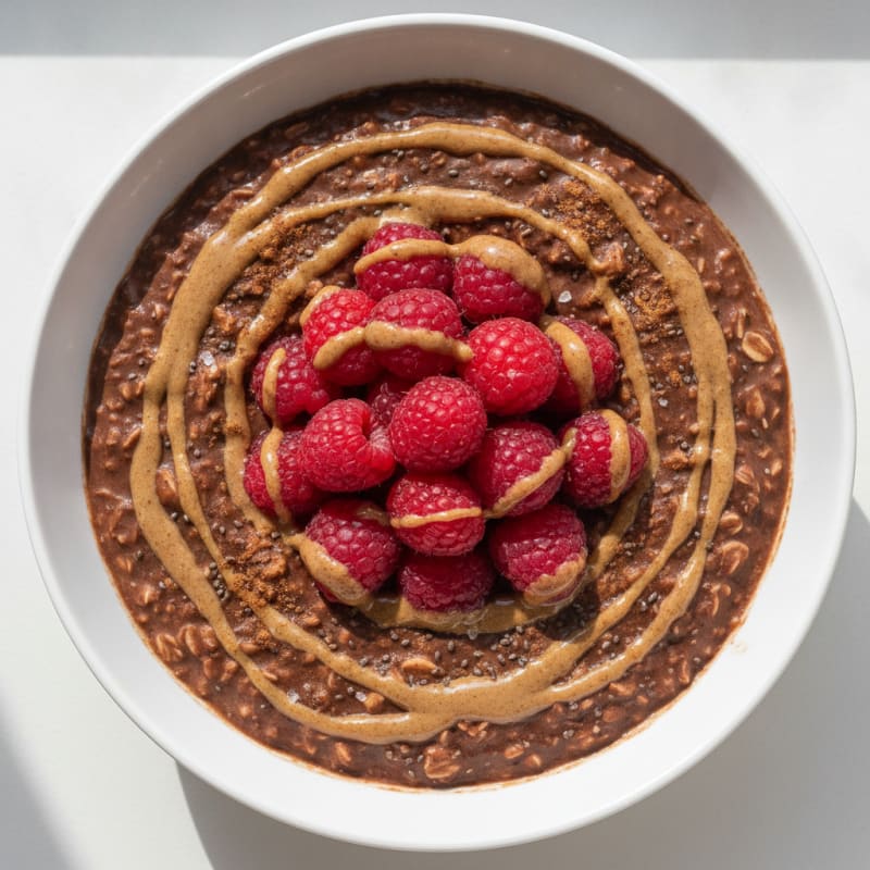 Chocolate Protein Oatmeal Power Bowl