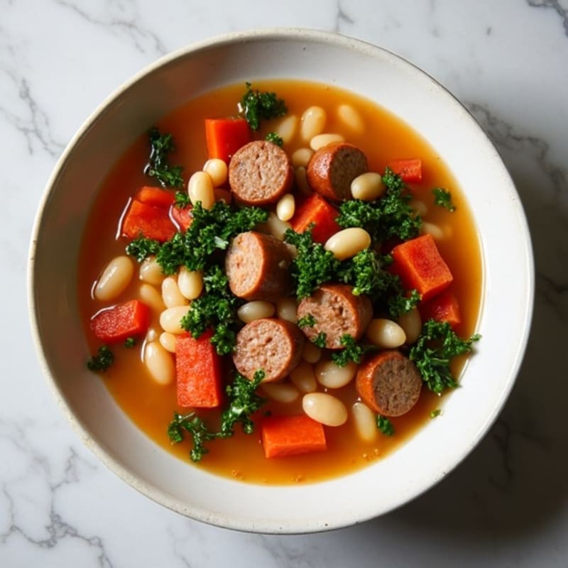 Hearty Italian Sausage and White Bean Soup