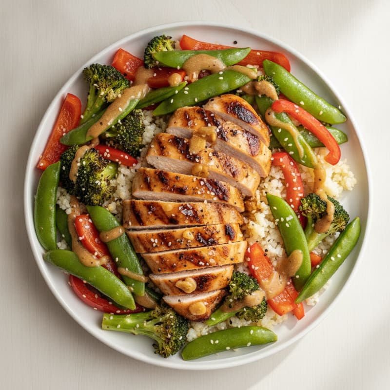 Teriyaki Chicken with Roasted Vegetables