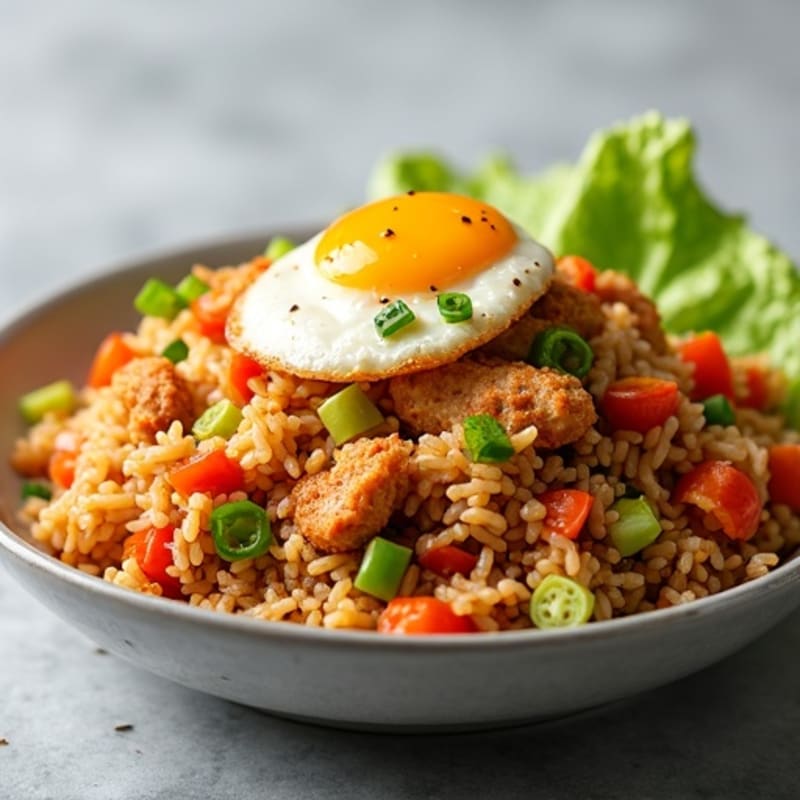 Crispy Chicken and Vegetable Fried Rice
