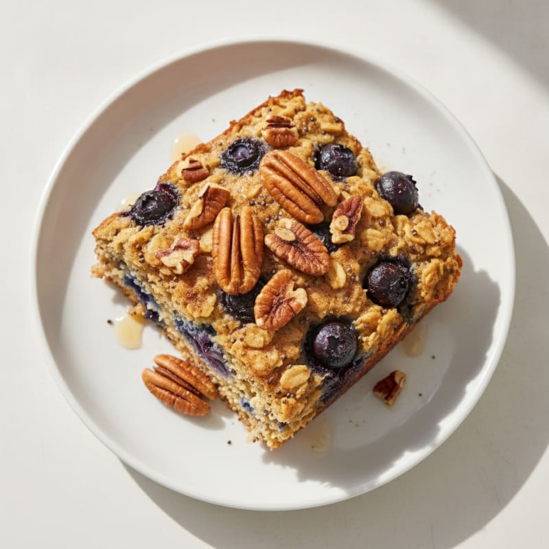 Blueberry Pecan Baked Oatmeal