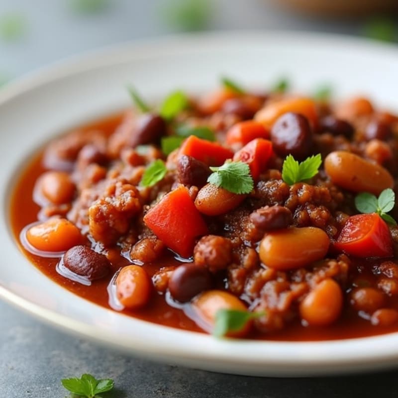 Hearty Slow Cooker Beef Chili