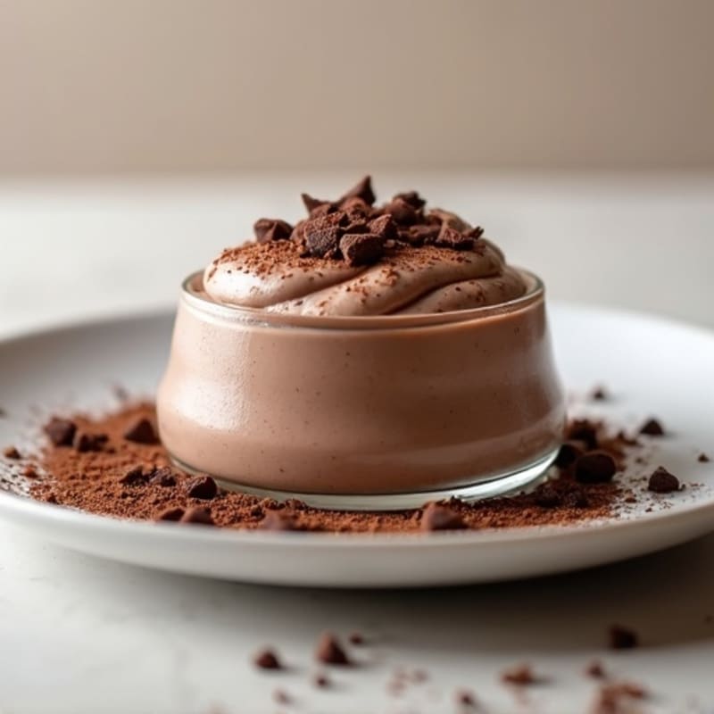 Silky Chocolate Protein Pudding with Greek Yogurt