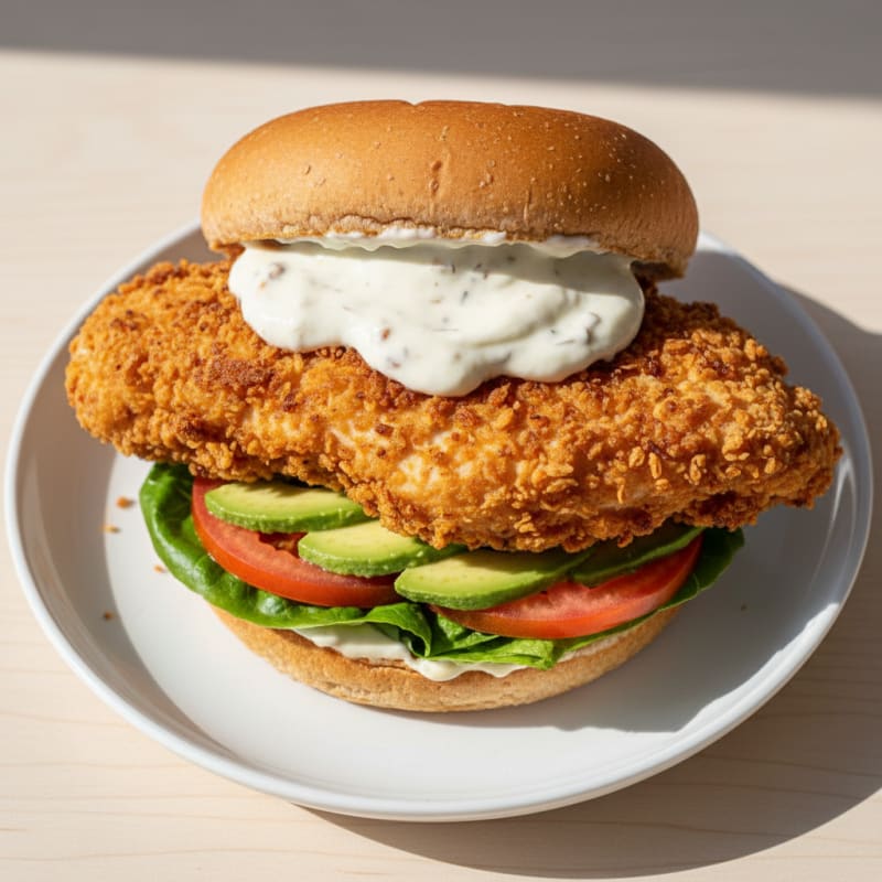 Crispy Buttermilk Fried Chicken Sandwich