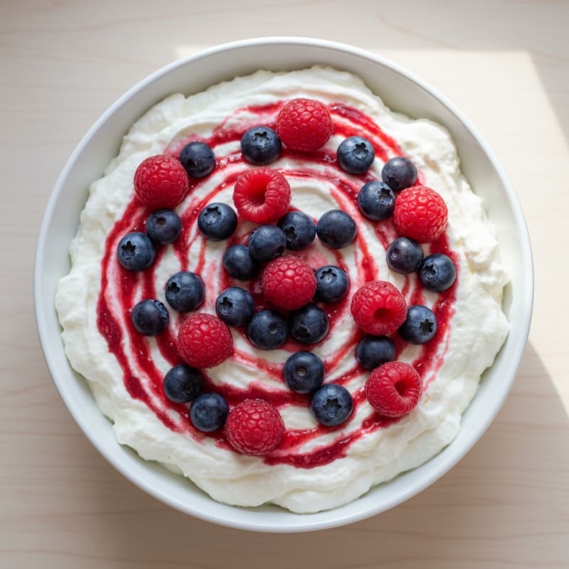 Greek Yogurt Protein Pudding with Berries