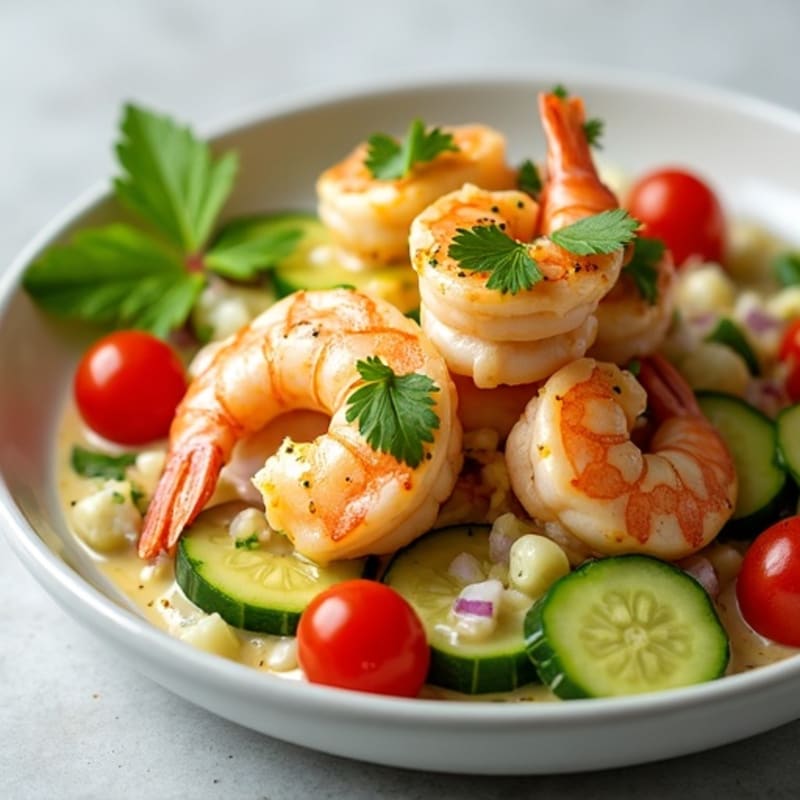 Citrus-Marinated Shrimp and Creamy Avocado Ceviche