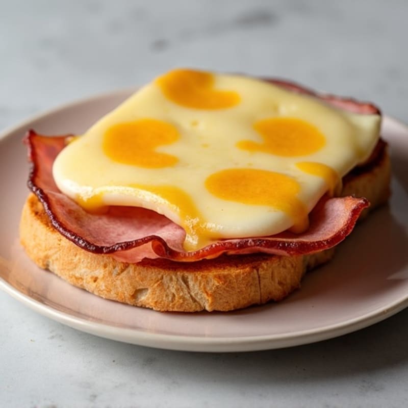 Open-Face Crispy Ham and Swiss Melt