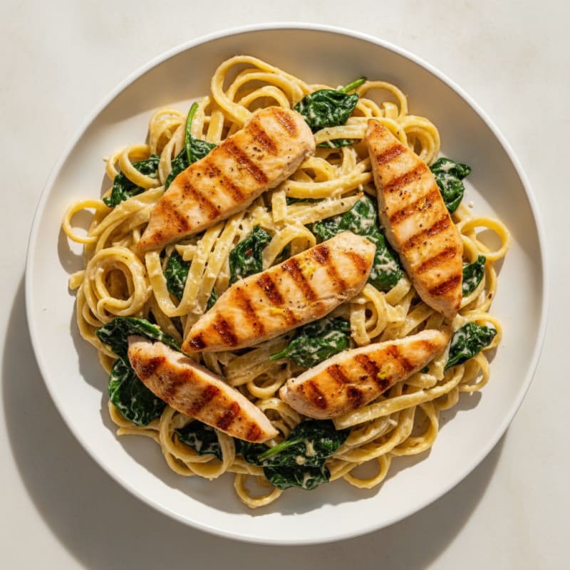 Creamy High-Protein Chicken Alfredo