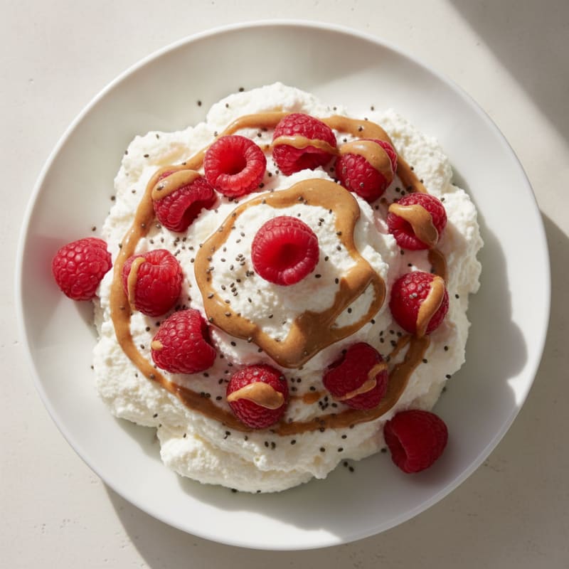 Silky Greek Yogurt Protein Mousse with Berries