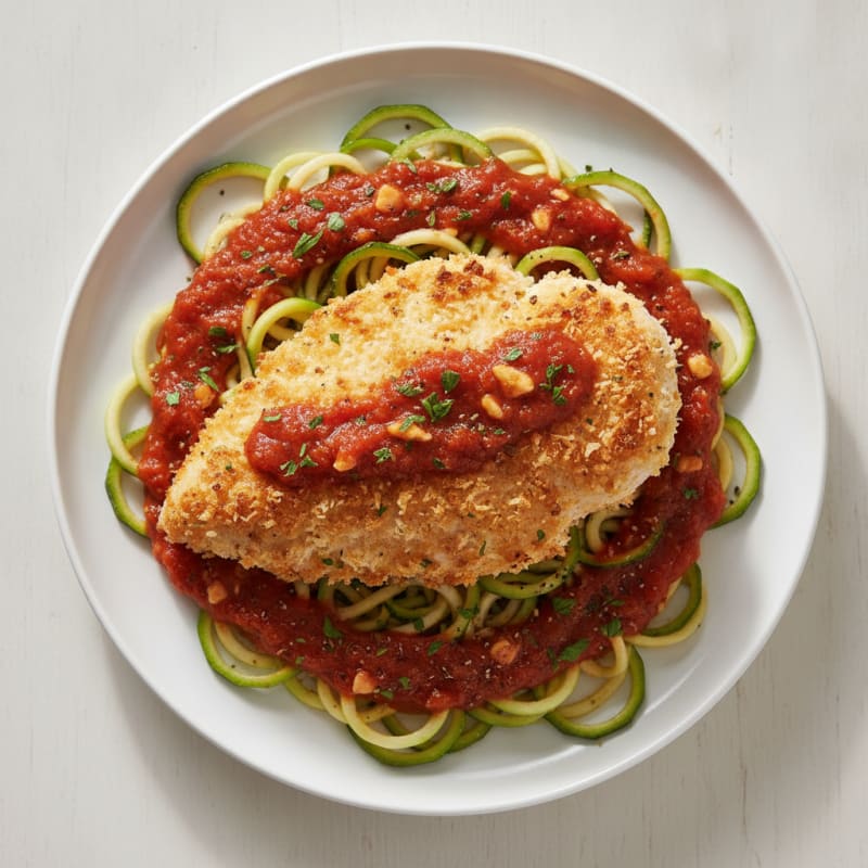 Parmesan-Crusted Chicken with Marinara Sauce