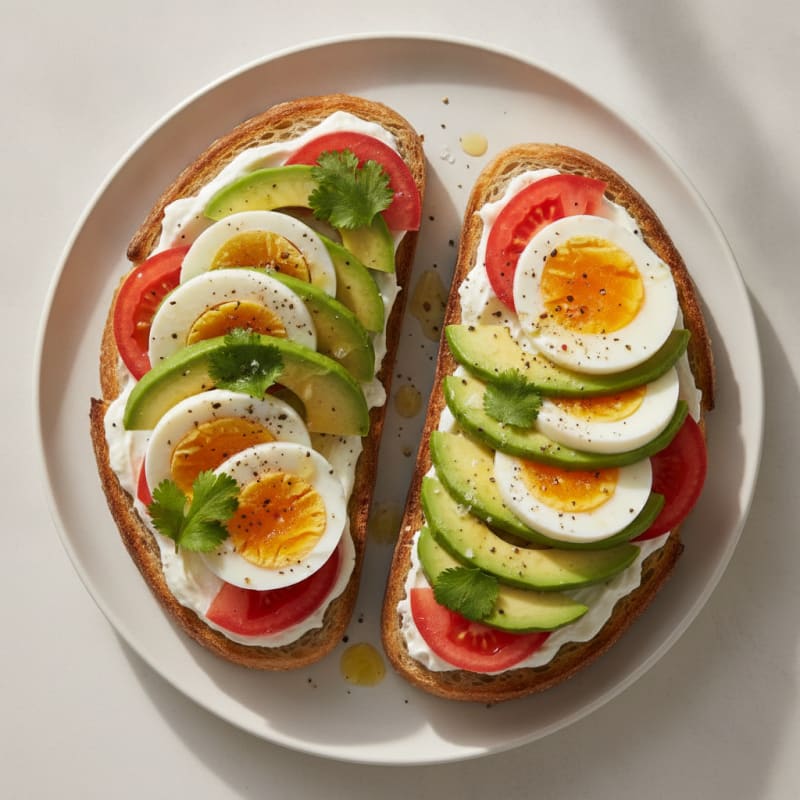 Avocado and Egg Sourdough Toast