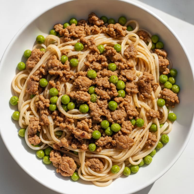Savory Ground Beef and Noodle Bowl