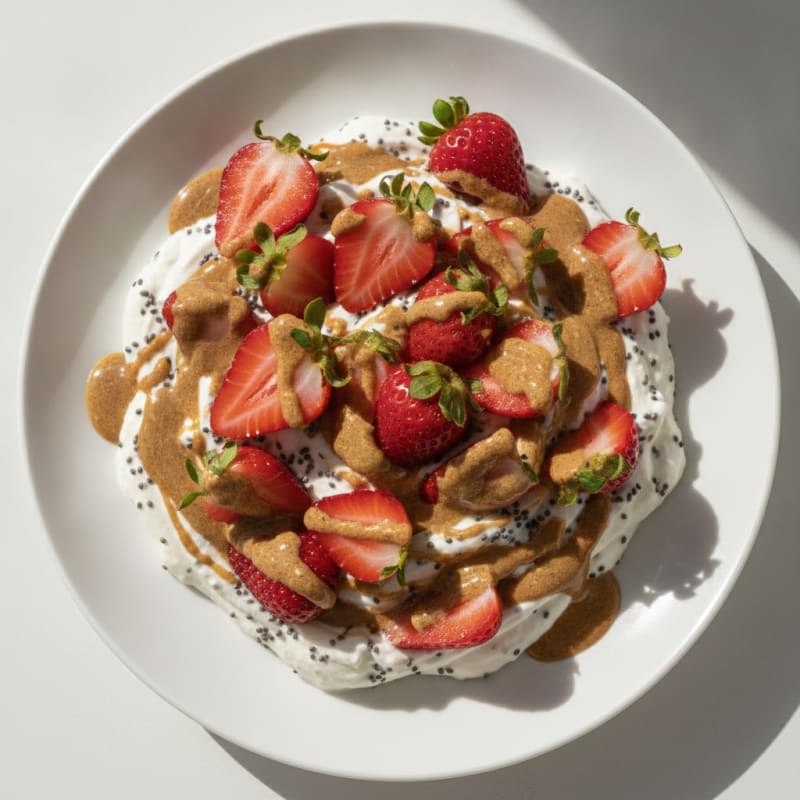 Silky Vanilla Protein Yogurt with Chia Seeds