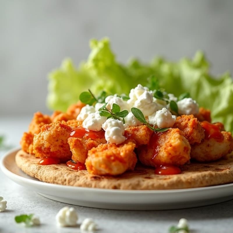 Crispy Buffalo Chicken Flatbread