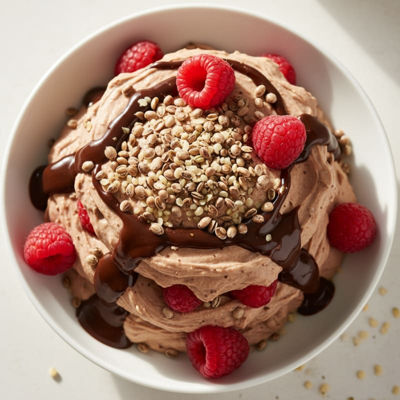 Silky Chocolate Protein Yogurt Parfait