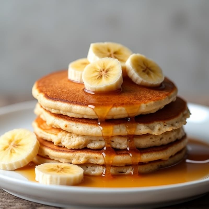 Caramelized Banana Protein Pancakes