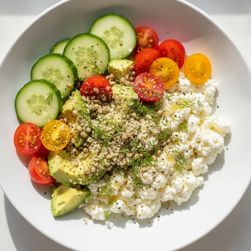 Savory Herb Cottage Cheese Bowl