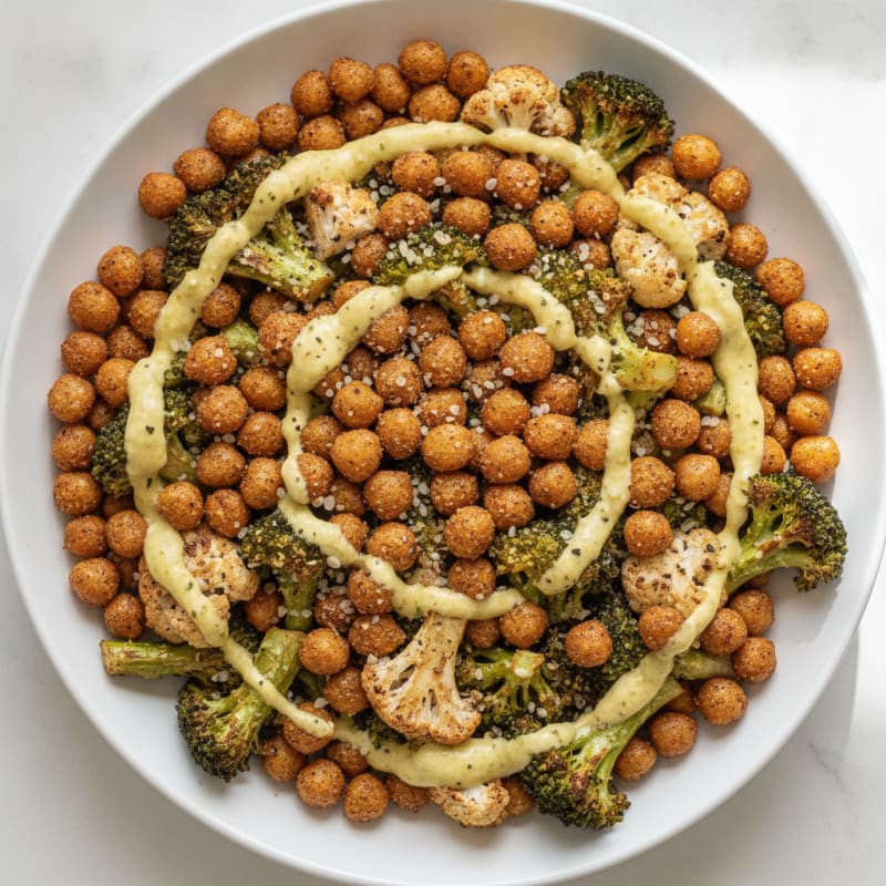 Roasted Vegetable and Chickpea Bowl