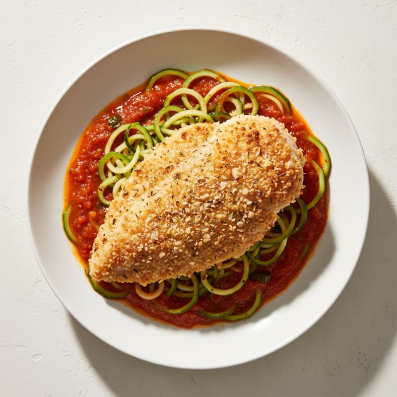 Parmesan-Crusted Chicken with Marinara