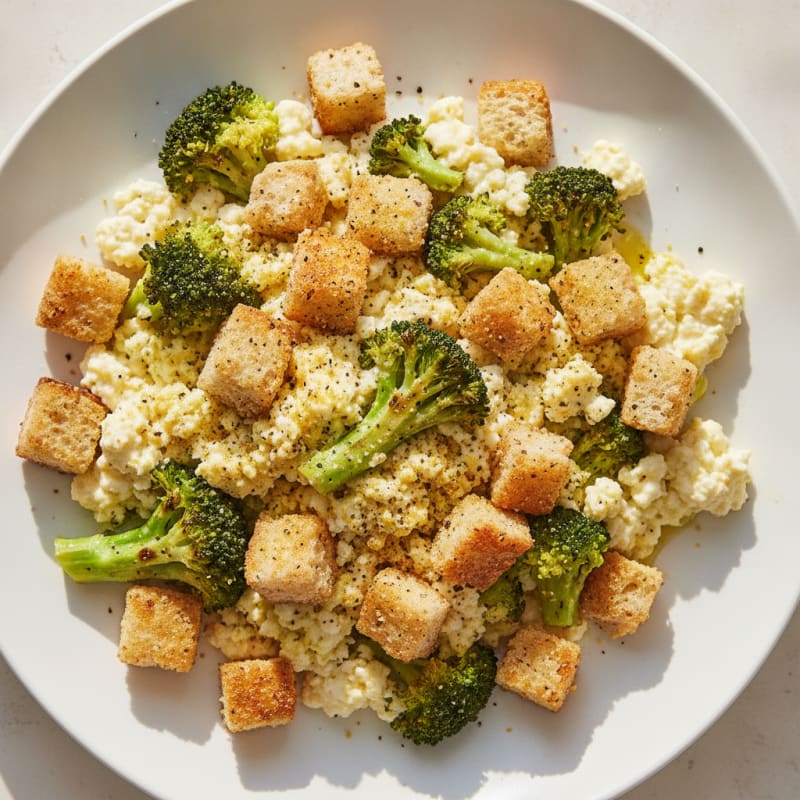 Savory Cottage Cheese Broccoli Scramble