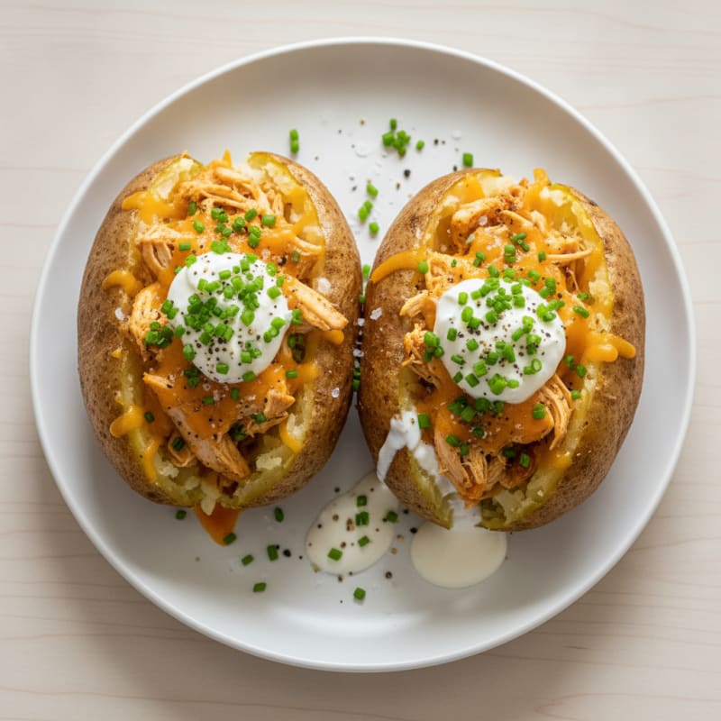 Loaded Baked Potatoes with Chives