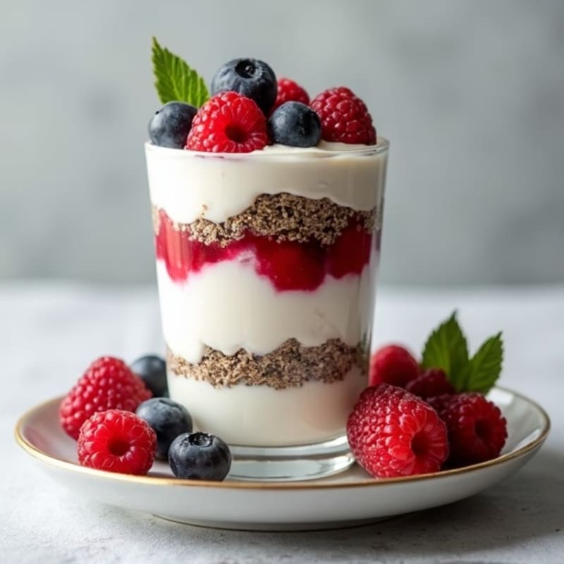 Creamy Greek Yogurt Protein Parfait with Mixed Berries