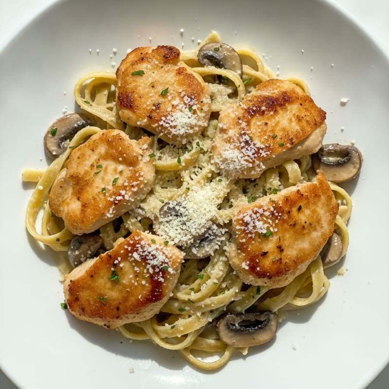 Truffle Mushroom Tagliatelle with Parmesan
