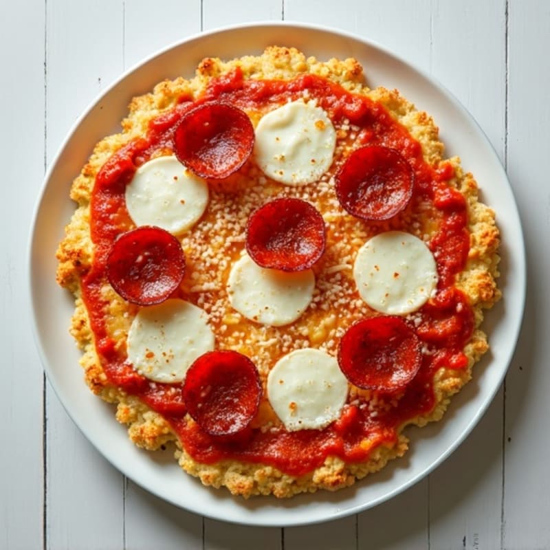 Cauliflower Crust Pizza with Turkey Pepperoni