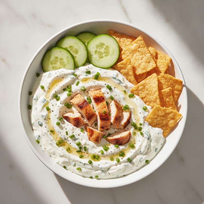 Ranch Yogurt Dip with Pop Corners