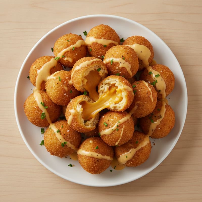 Golden-Fried High-Protein Mac & Cheese Balls